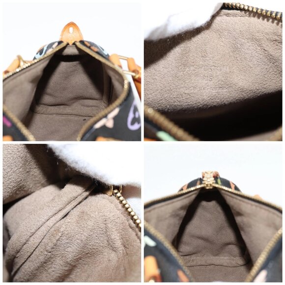 LOUIS VUITTON Monogram Multicolor Mini Speedy Bag Black M92644 LV Auth 117106AM - Picture 15 of 16